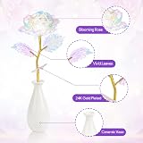 ADAZ 24k Galaxy Eternal Rose Gift Box with Vase Mother’s Day Valentines view 2