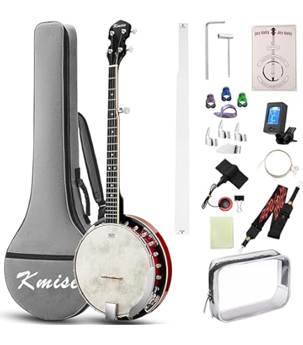 Ortega Guitars Raven Series 6-String Acoustic-Electric Banjo w/Bag