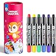 Jar Melo Jumbo Crayons for Toddlers, 6 Colors Twistable Crayons Non Toxic Washable Crayons, Easy to Hold Silky Large Crayons, Safe for Babies and Children, Gift for Boys and Girls