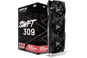 XFX Speedster SWFT309 Radeon RX 6700 Gaming Graphics Card with 10GB GDDR6 HDMI 3xDP, AMD RDNA 2 RX-67XLKWFDV