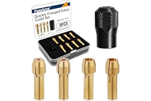2 Set Brass Collet Set Quick Change Rotary Tool for Rotary Tools includes Dremel Including 1mm/1.6mm/2.3mm/3.2mm