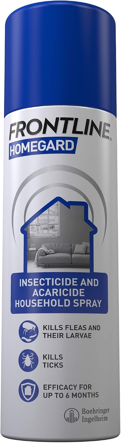 FRONTLINE HomeGard Flea & Tick Household Spray - 500 ml, White, 500 ml (Pack of 1)