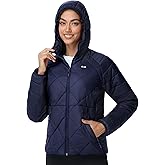 MIER Womens Puffer Jackets, Lightweight Packable Quilted Winter Coat with Hood,Water Resistant Warm Puffy Jacket for Travel