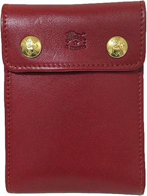 Amazon Il Bisonte イル ビゾンテ 小銭入れ付 二つ折り財布 C0921 P 245 Ruby Red 並行輸入品 Il Bisonte イルビゾンテ 財布