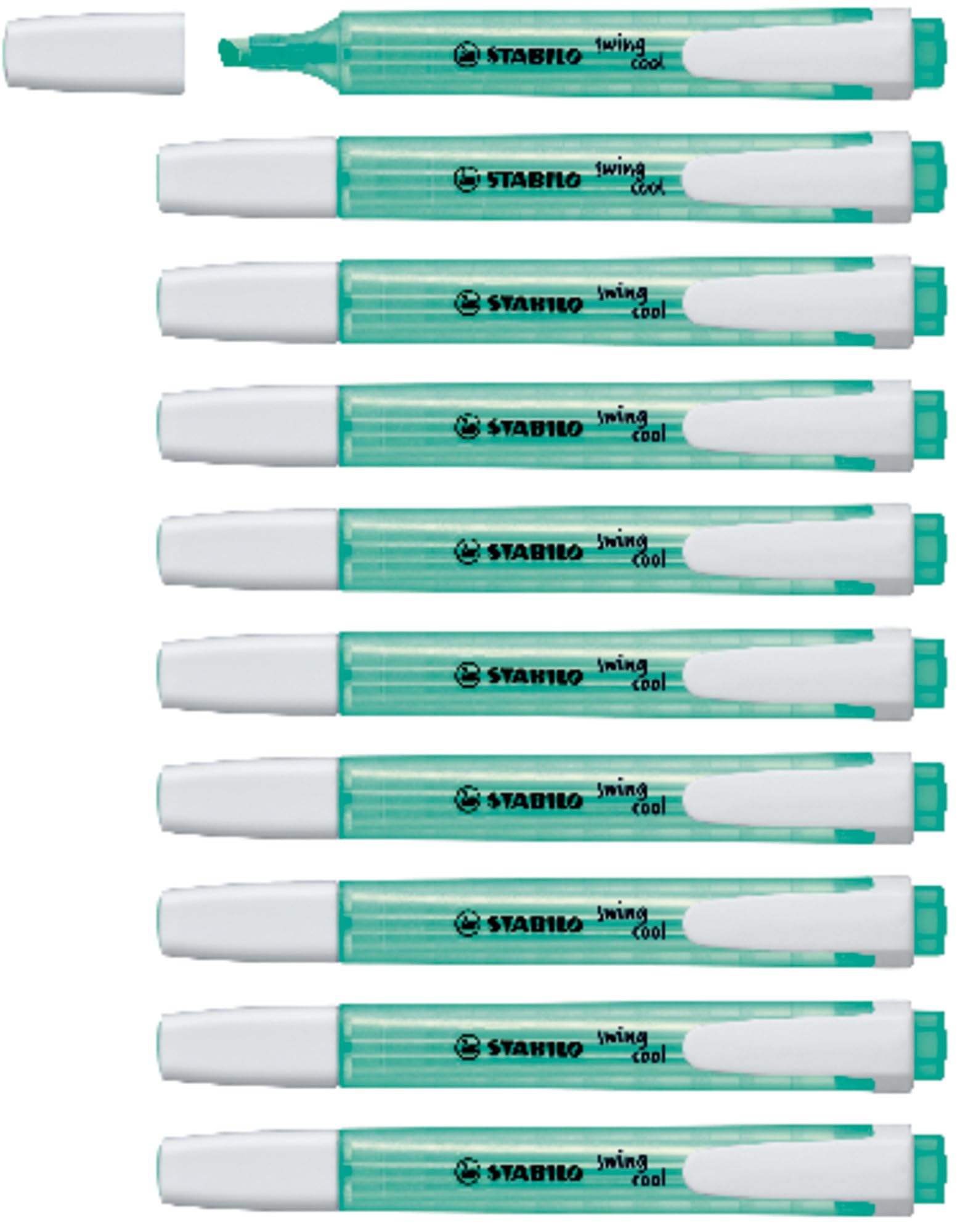 STABILO swing cool - Highlighter - Pack of 10 - Turquoise