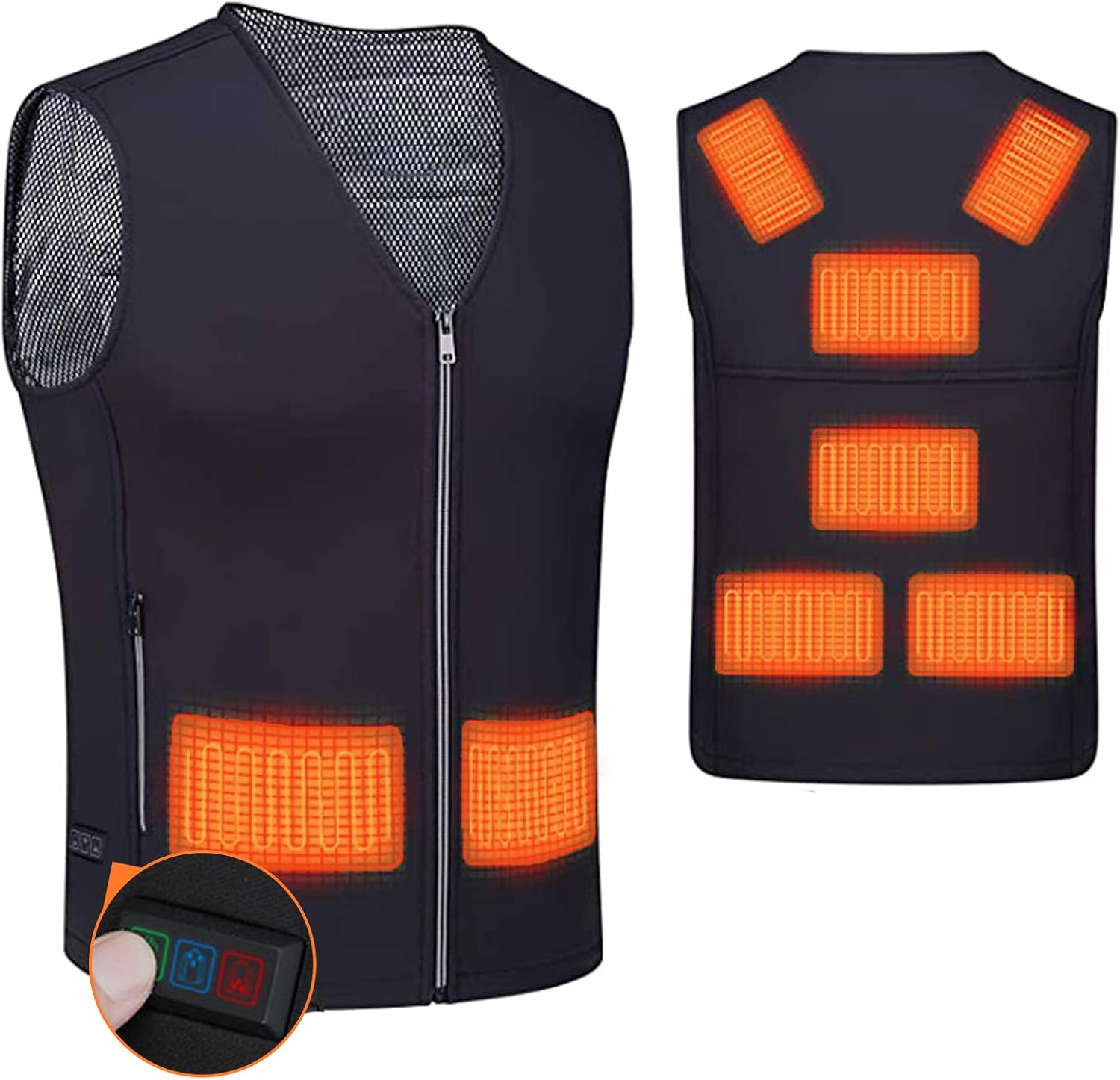 YOYI Gilet Chauffant électrique,Gilet Chauffant Homme et Femmes, Gilet