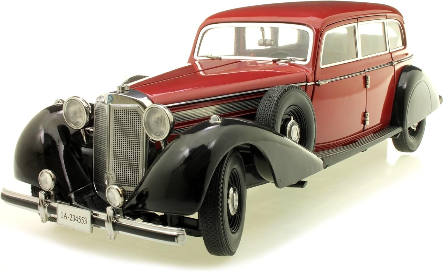 Mercedes Benz 770K 1938 Rouge Signature Models 38203 – Voiture Miniature 1/18 – Occasion Boîte Abîmée