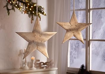 Amazonde Deko Stern Aus Holz Groß Weihnachtsdeko