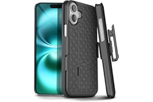 MOTIVE for iPhone 16 Holster Case, Belt Clip Case for Apple iPhone 16, Shell Holster Combo 16, Slim Rugged Drop Shockproof Protective Cover with Kickstand (6.1") | Ranger Series