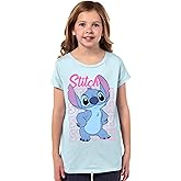 Disney Lilo & Stitch Girls' Stitch Hands On HIPS Pose Kids Short Sleeve Graphic Print T-Shirt