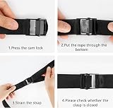 Newthinking 4 Pack Tie Down Straps 2.5 cm x 1 m Heavy Duty Cam Buckle view 4