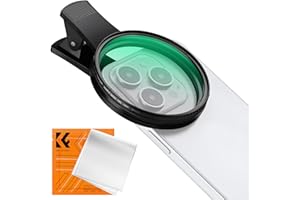 K&F Concept Clip-on Filter 67mm CPL Filters Polarizing for Phone Clip Threaded Camera Lens Filter Compatible with iPhone 17/1