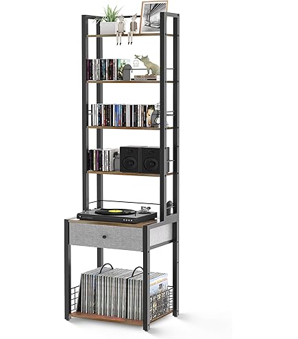 Amazon.com: FixtureDisplays CD Tower Media Rack DVD Organizer