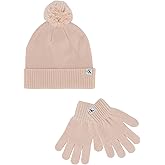 Calvin Klein girls Ck Rib Beanie and Glove Set