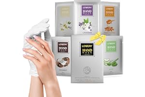 Birthday Gifts Deep Conditioning Hand Mask, 5 Pack, Coconut, Aloe, Honey Almond, Lavender, Vanilla, Made with Vitamin E, Shea
