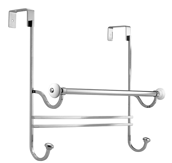 InterDesign Perchero-toallero para Colgar sobre Perfil de Puerta, Color