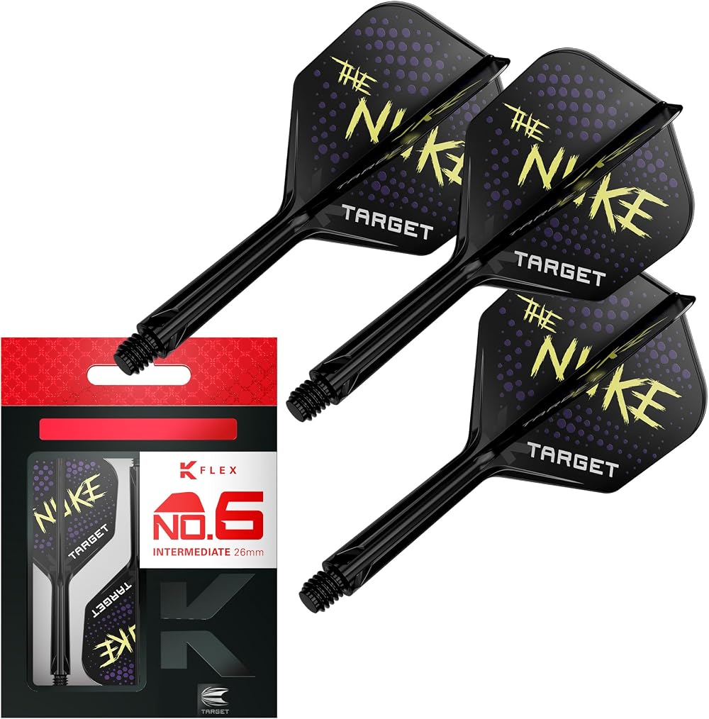 Target Darts Luke Littler K-Flex Flights and Shaft System 26mm Pack 3