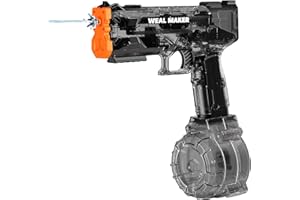 Yivsen Strongest Electric Water Gun with 400 Ammos, Transparent Automatic Squirt Guns High Powered IP67 Waterproof, Classic W