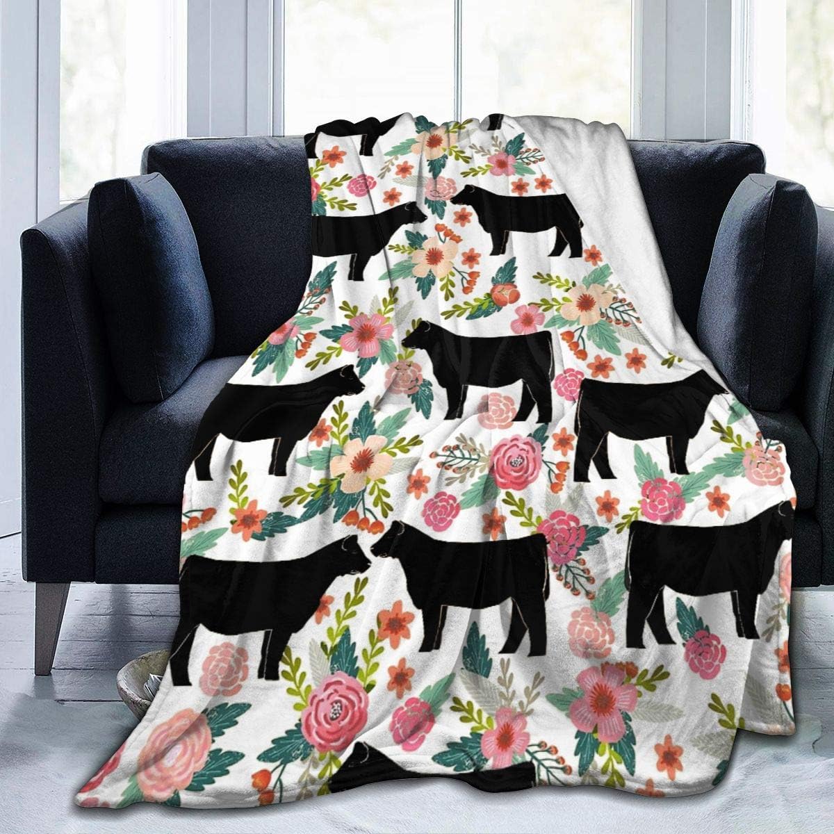 Show Steer Cattle Farm Sanctuary Soft Blanket for Bed Sofa