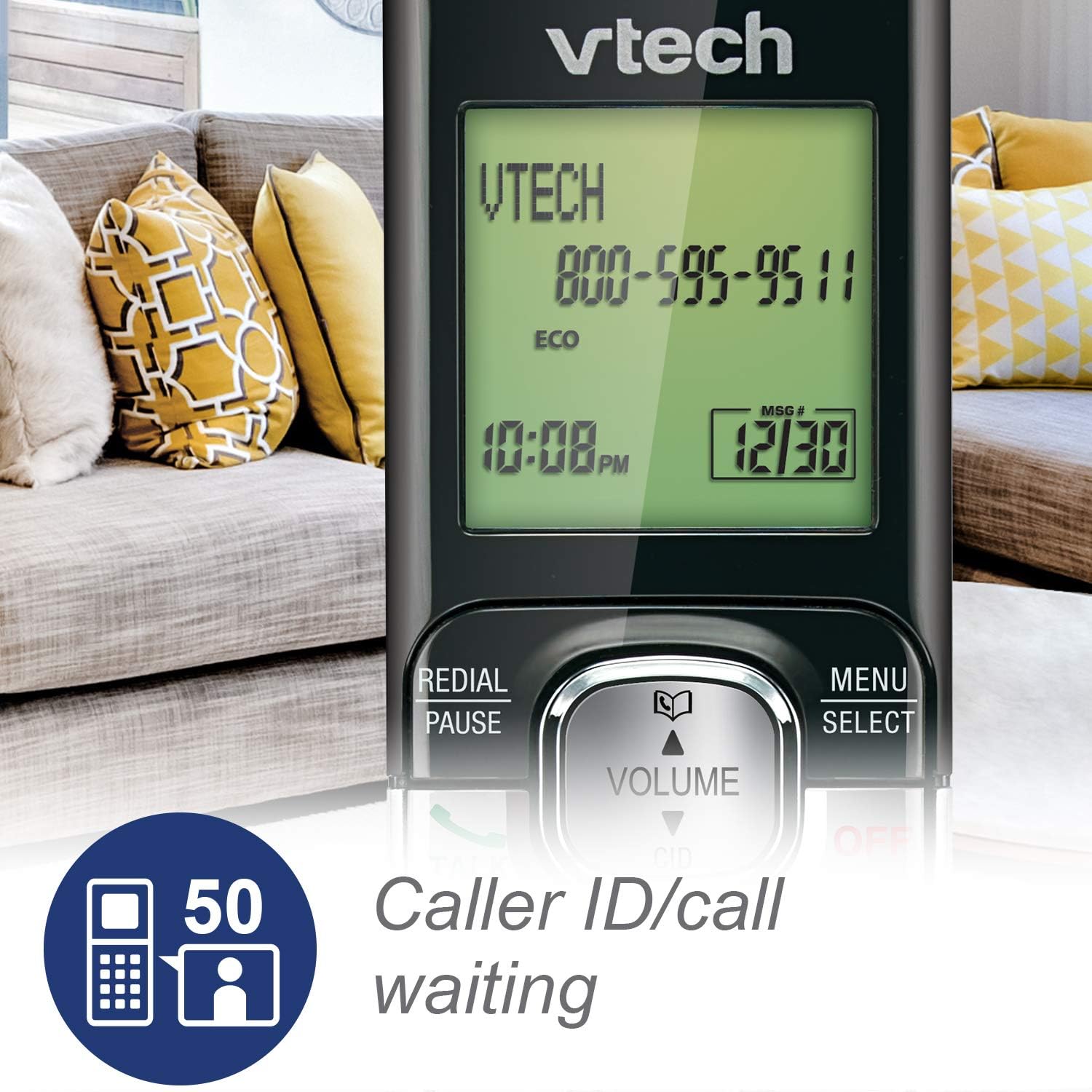VTech CS6719-15 DECT 6.0 Phone with Caller ID/Call Waiting, 1 Cordless Handset, Blue : Electronics