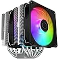 Cooler Master Hyper 620S Dual Tower CPU Air Cooler, ARGB Sync, 120mm PWM Fan, 6 Copper Direct Contact Heat Pipes, 154.9mm Tall Silver