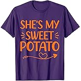 She's My Sweet Potato I Yam Thanksgiving Matching Couple T-Shirt