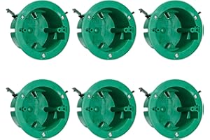 CycevSun Round Electrical Box Old Work Ceiling Box, PVC, UL Listed, 6 Pack