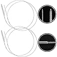 4 Pieces Feeding Tube Brushes, Long Pipe Cleaners Straw Cleaning Brushes, 32 Inches Long with Soft Nylon Bristles Head, Suitable for Cleaning Feeding Tubes