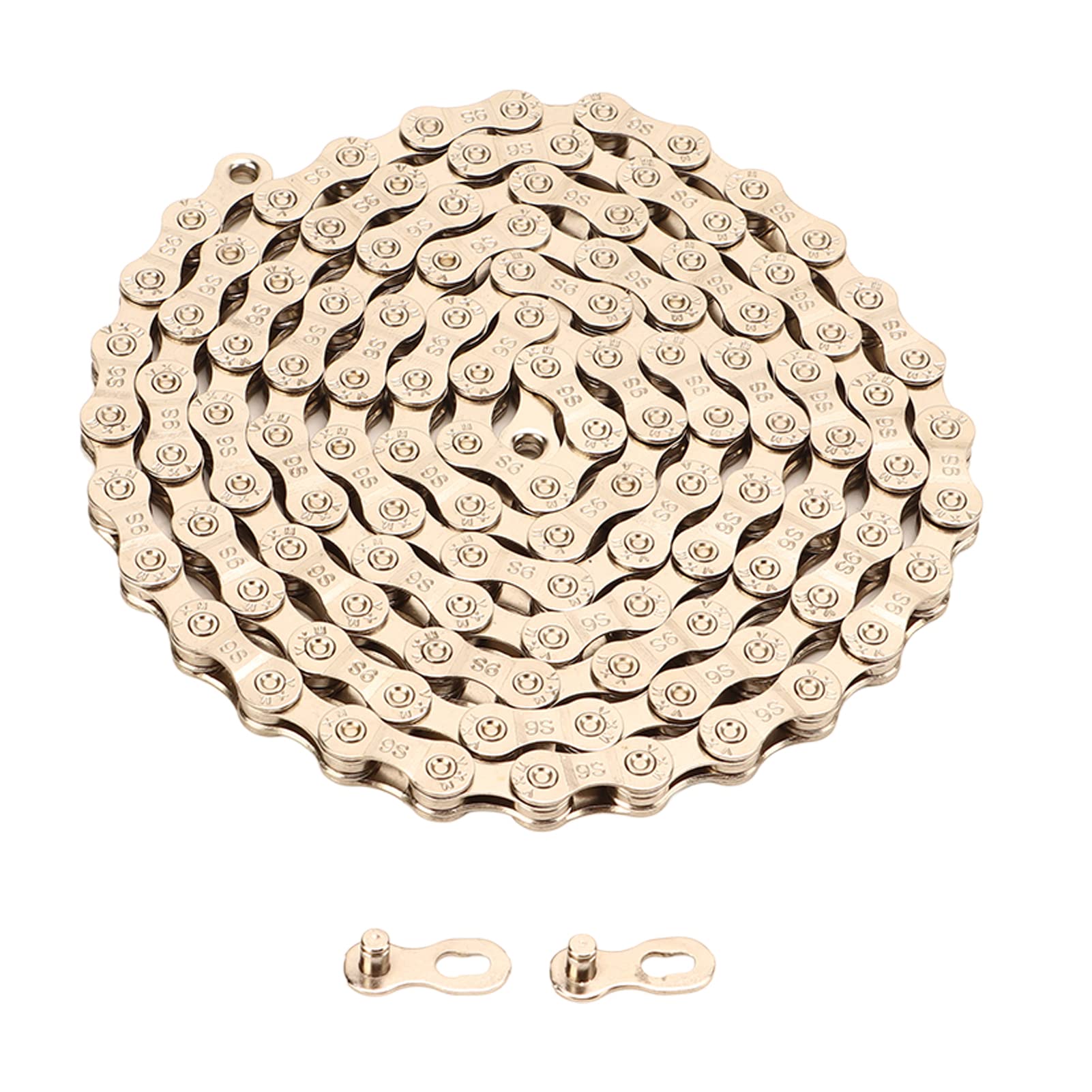 Dilwe Bike Speed Chain,High Rigidity Carbon Steel 9 Speed Bike Chain Replacement for Mountain Bike Chain