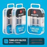 WELDTITE Tubeless Presta Valve Kit 2 x 55 mm Black view 7