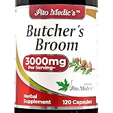 FITO MEDIC'S Butcher’s Broom | Butcher’s Broom Capsules | 120 Capsules | Concentrated Extract | Highly Absorbable Herbal Supplement