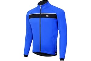 Souke Sports Men's Winter Cycling Jacket, Windproof Water Resistant Thermal Windbreaker