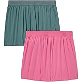 Hanes Women's Originals Sleep Shorts, 2-Pack, Comfywear Supersoft Lounge Shorts Pack, 3.25"