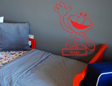 Amazon Com Elmo Sticker Elmo Decal Elmo Wall Art Sesame
