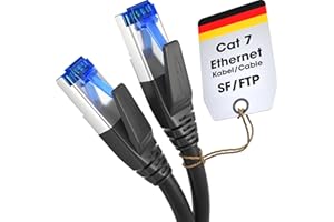 CableDirect – Cat 7 Ethernet Cable – 5ft/1.5m – 10 Gigabit LAN & Network Cable – Available in 1-100ft (Suitable for high-Spee