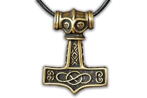 Baldur Jewelry - Thors Hammer Necklace Pendant Mjölnir - Viking Norse Thor Hammer Pendant Viking Jewelry - Thor Necklace - Thor Gifts for Men - Viking Necklace for Men