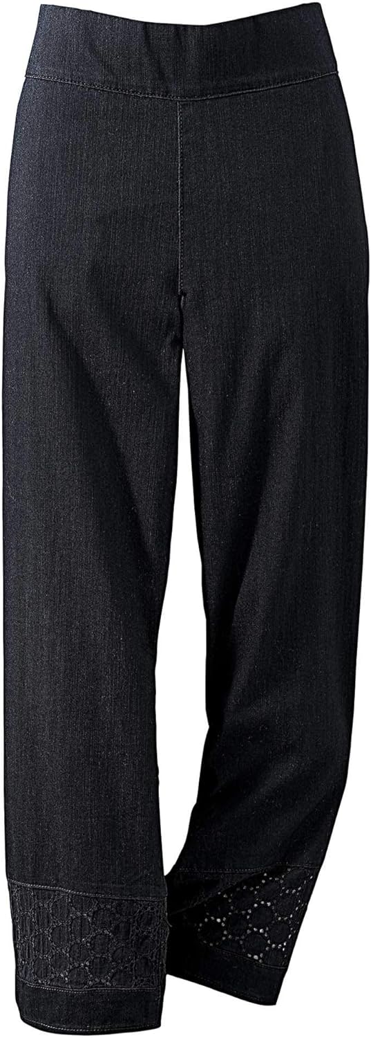 woven capri pants