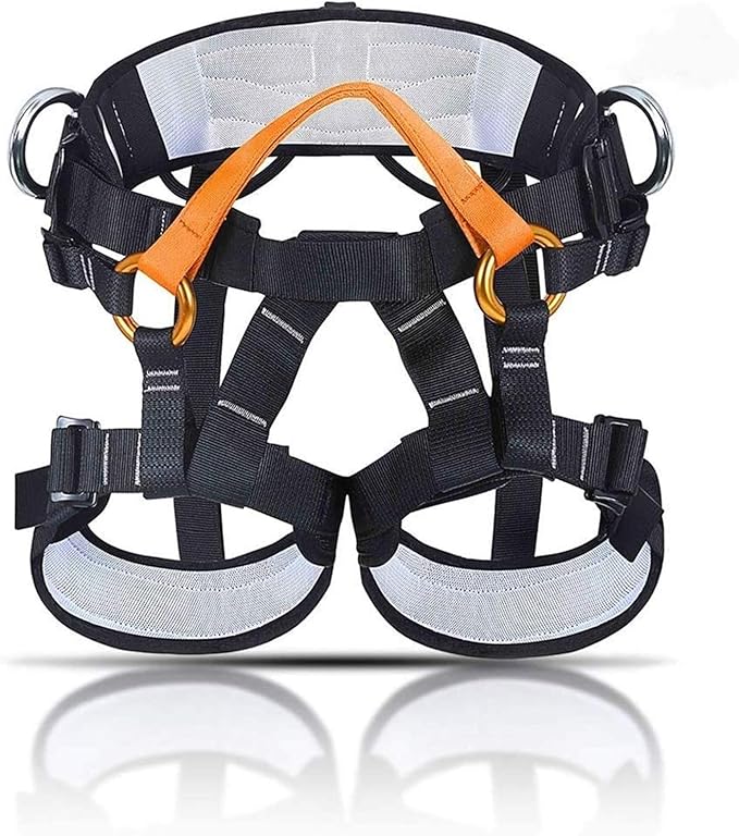 qazxsw Safe Harness Protective Climbing Waist Harness with Adjustable Leg Loops for