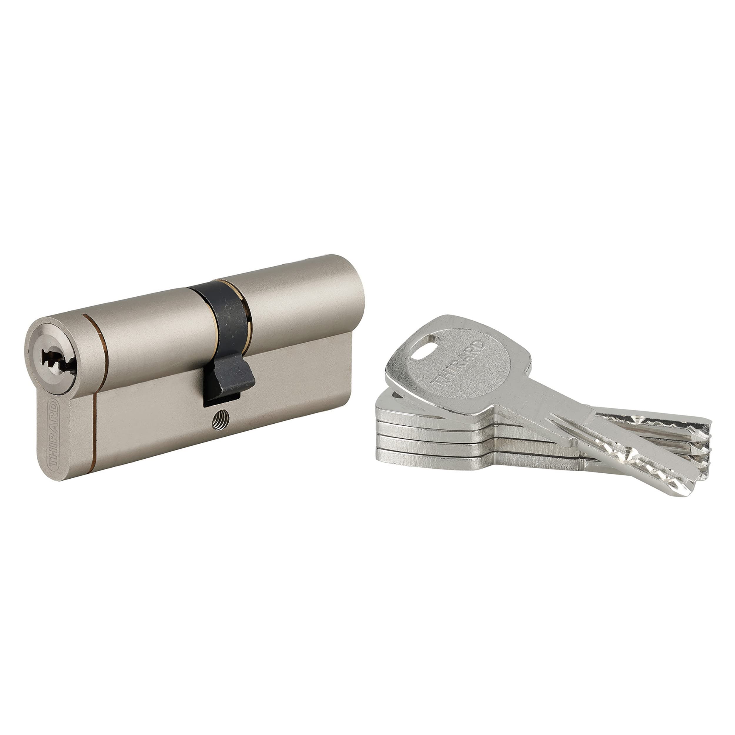 THIRARD FABRICANT DE SECURITE DEPUIS 1920 00221751 Thirard 00918799 – Lock 30 x 60 mm Dimensions: 30 x 60 cm Cylinder – Transit 2 – Brass European Profile Mechanism, Nickel-Plated