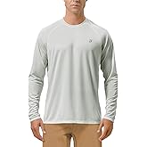 Roadbox Mens UPF 50+ UV Sun Protection Shirts Outdoor Long Sleeve SPF Rash Guard for Fishing Hiking Swimming Running