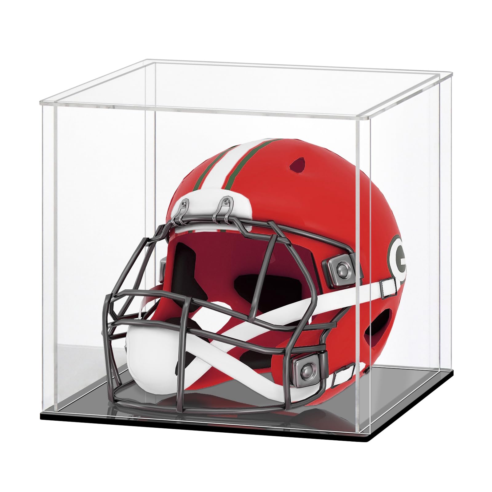 HUIJINTAO Clear Acrylic Display Case Countertop Box Cube Organizer Stand Dustproof Protection Showcase for Action Figures/Toys/Collectibles(12.6x12.6x12.8inch;33x33x33cm)