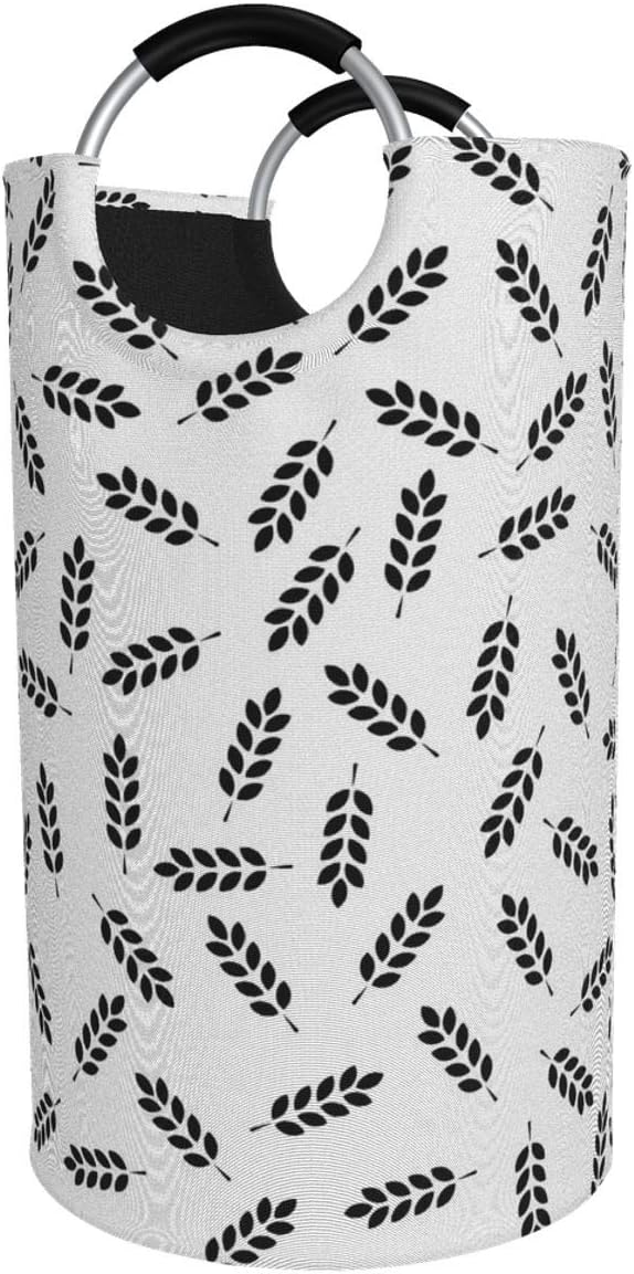 Großer Wäschekorb aus Weizen, nahtloses Muster, für Schlafzimmer