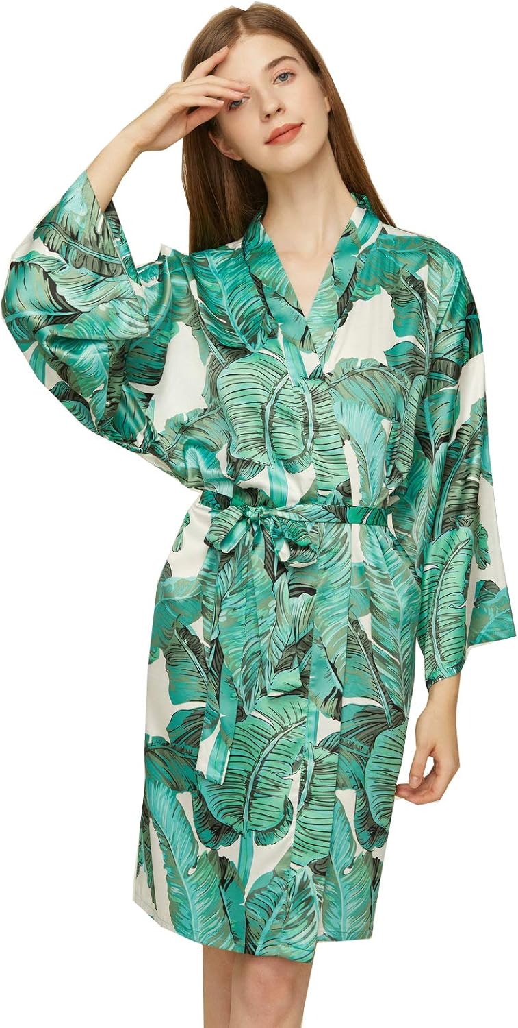 tropical kimono dress
