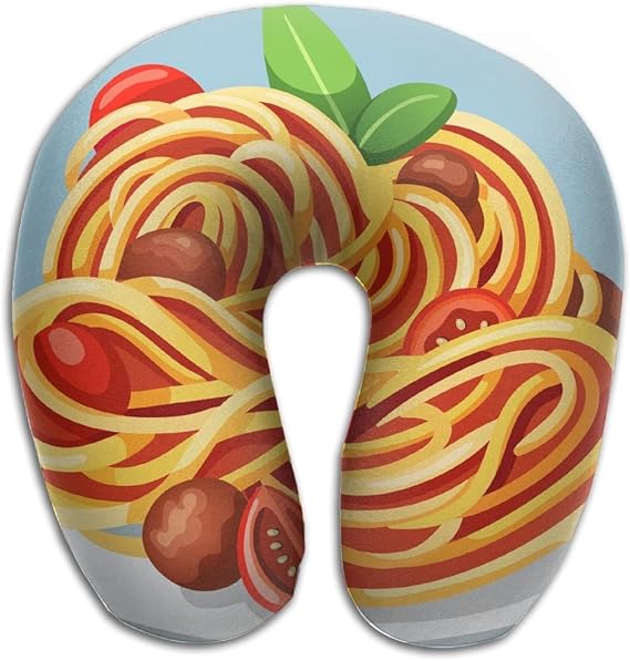 Multifunctional Neck Pillow Delicious Pasta UShaped Soft