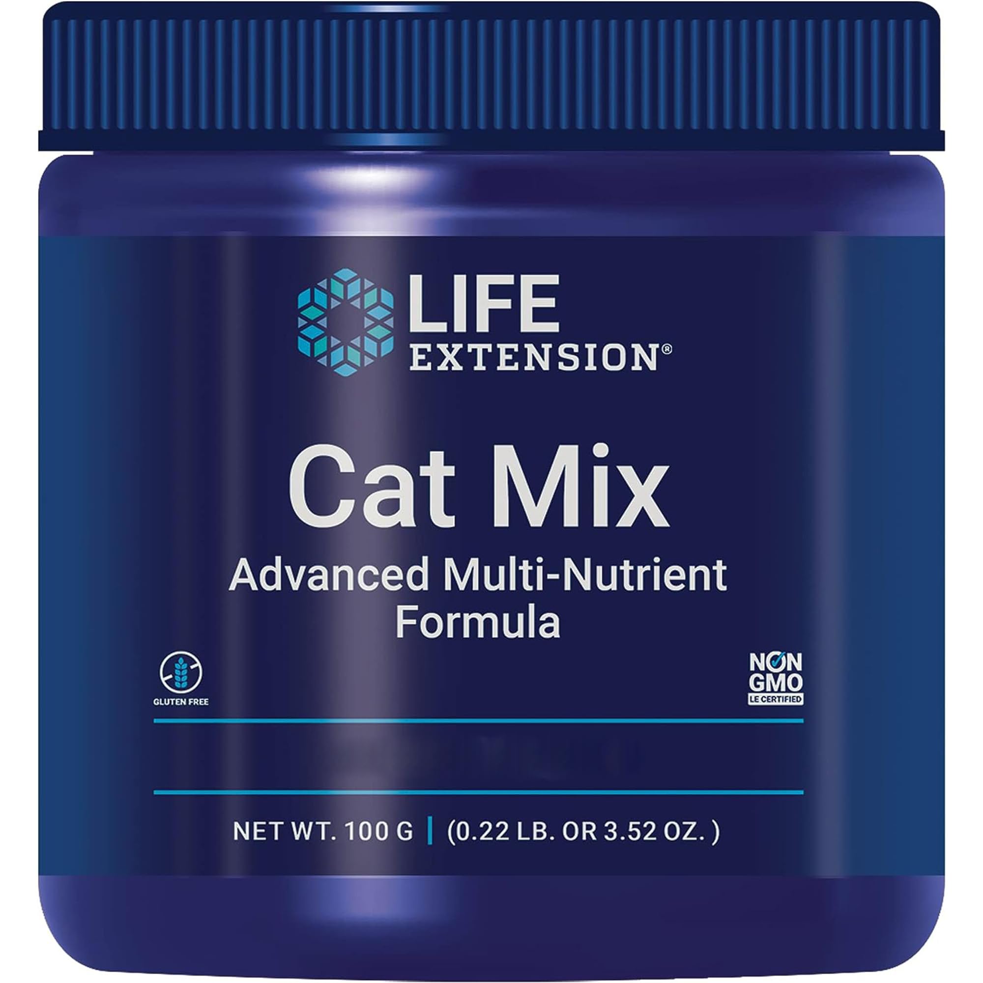 Life Extension Cat Mix, Multivitamin Powder for Cats, 100g, Gluten Free, Soy Free, Non-GMO