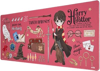 Grupo Erik XXL Mouse Pad Harry Potter Desk Mat 80 x 35 cm Non-Slip