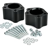 2" UCA Ball Joint Spacers Leveling Kit For Chevrolet Silverado GMC Yukon | Compatible with GMC Sierra 1500 2500 3500 Cadillac Escalade, Replaces K6292 6292, Black