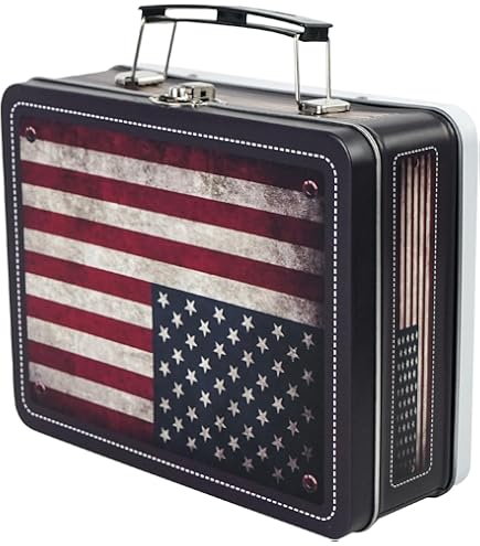 Amazon.com: Luwint Tin Storage Box with Handle Small Metal Fun Box