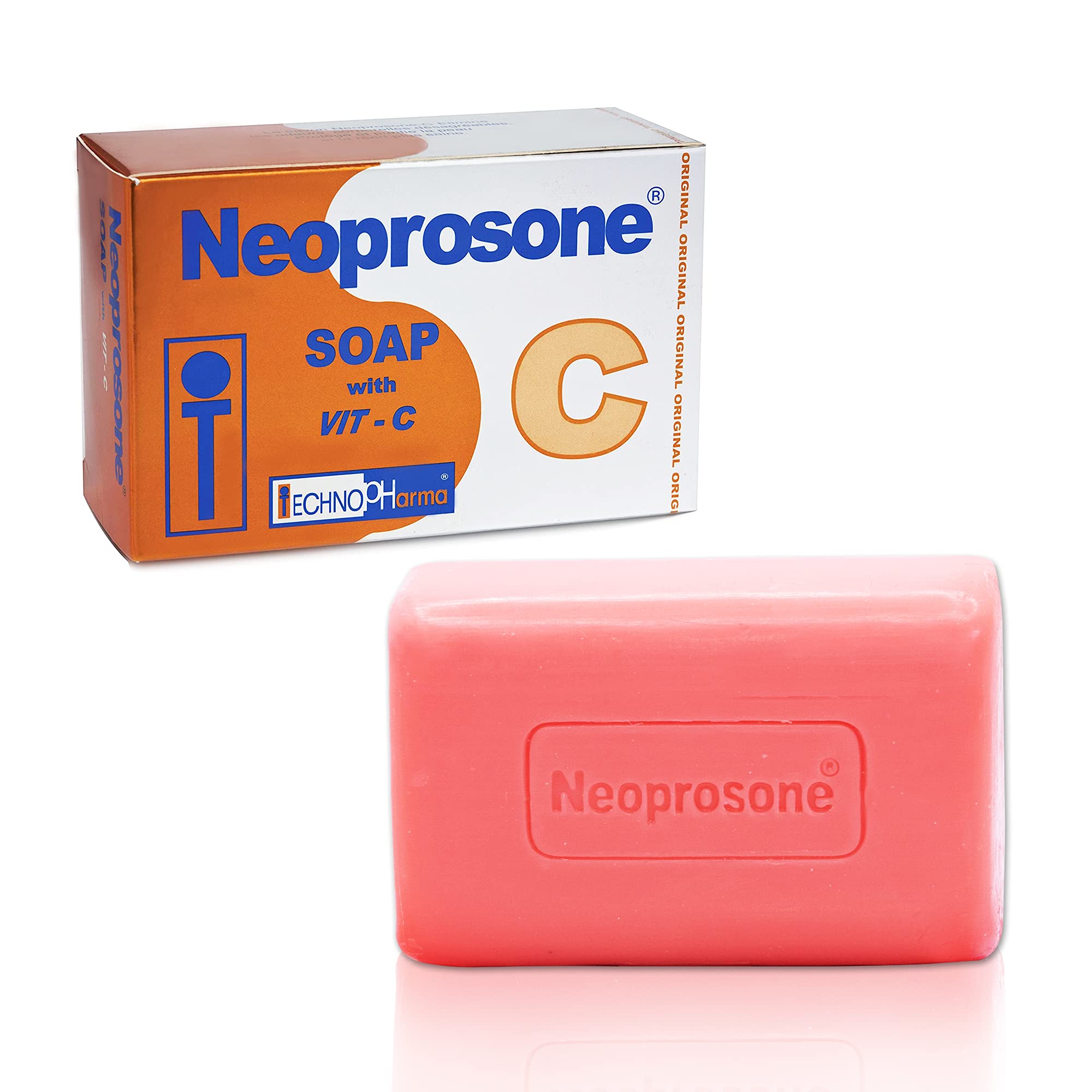 Neoprosone, Skin Brightening Soap | 4.4 oz / 200 g | Cleansing Bar to Remove Pigments on: Knees, Elbows, Face