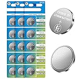 volkate CR2016 Battery, 3V Lithium Battery 15 Count